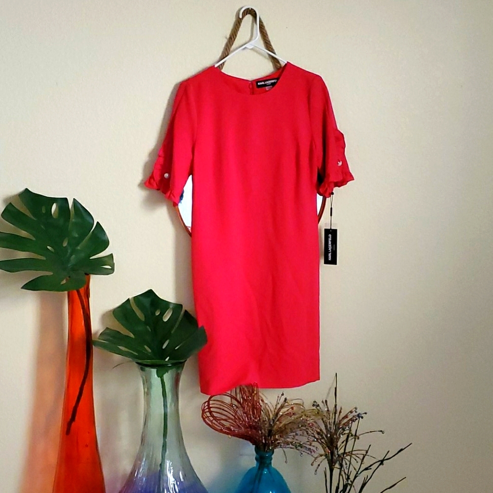 Karl Lagerfeld gorgeous pink dress, size 6, NWT